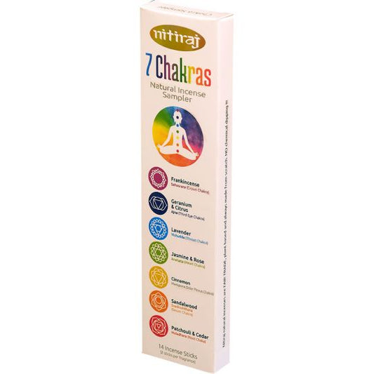 73111 Nitiraj Natural Chakras Incense - Sampler Pack