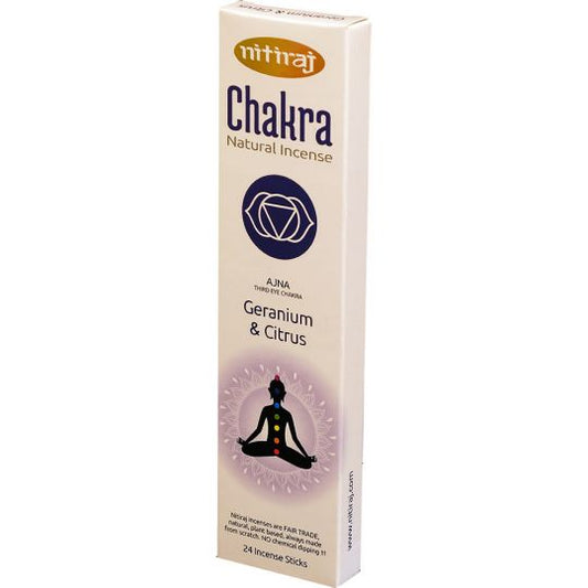 73113 Nitiraj Natural Chakras Incense - 3rd Eye Chakra