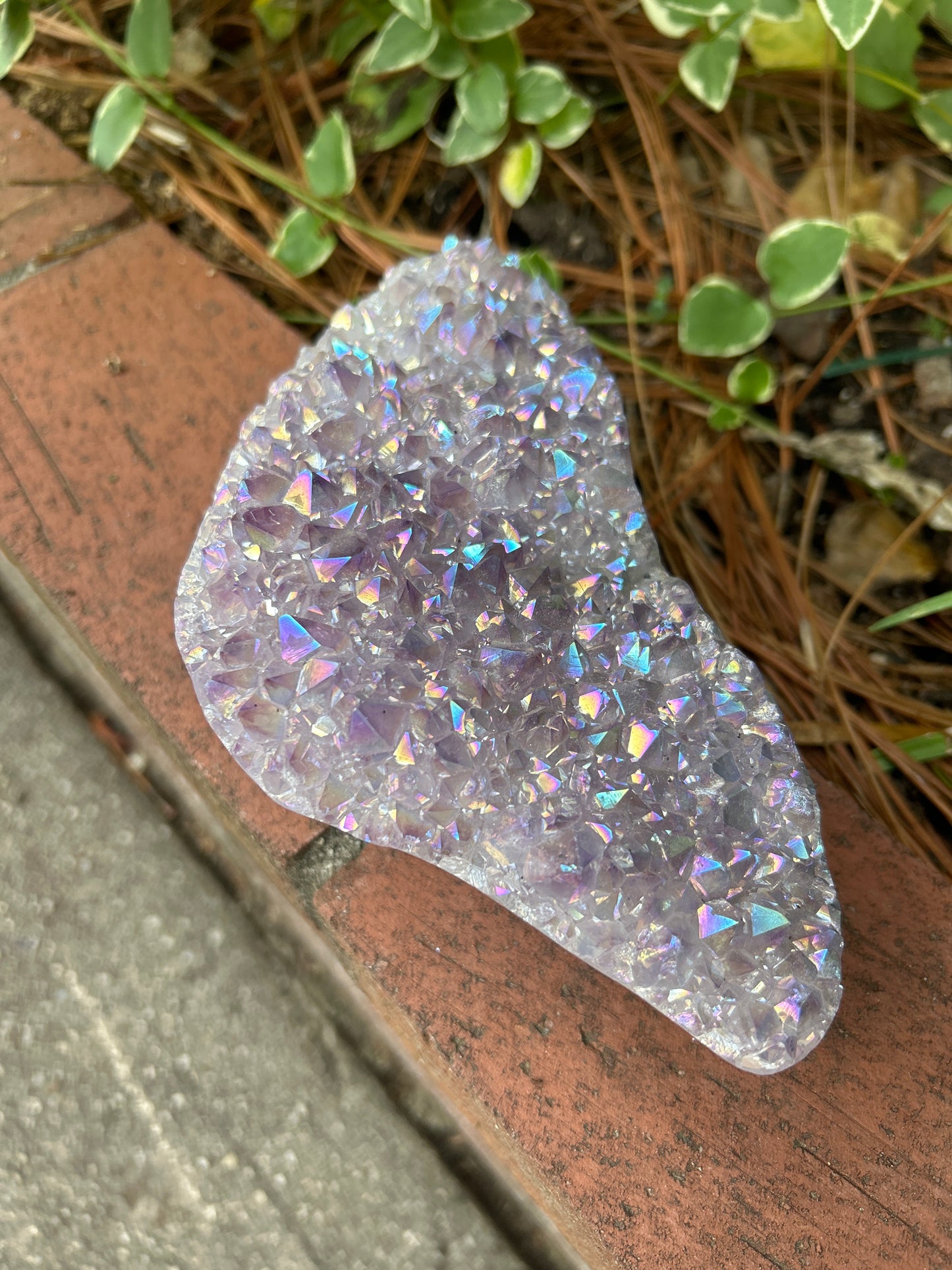 CWAA94A Angel Aura Quartz Cluster Amethyst