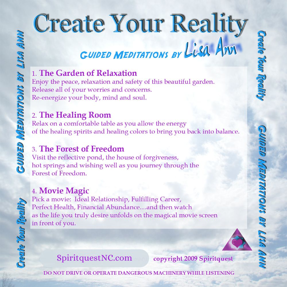 Creat Your Reality Guided Meditation CD - Download