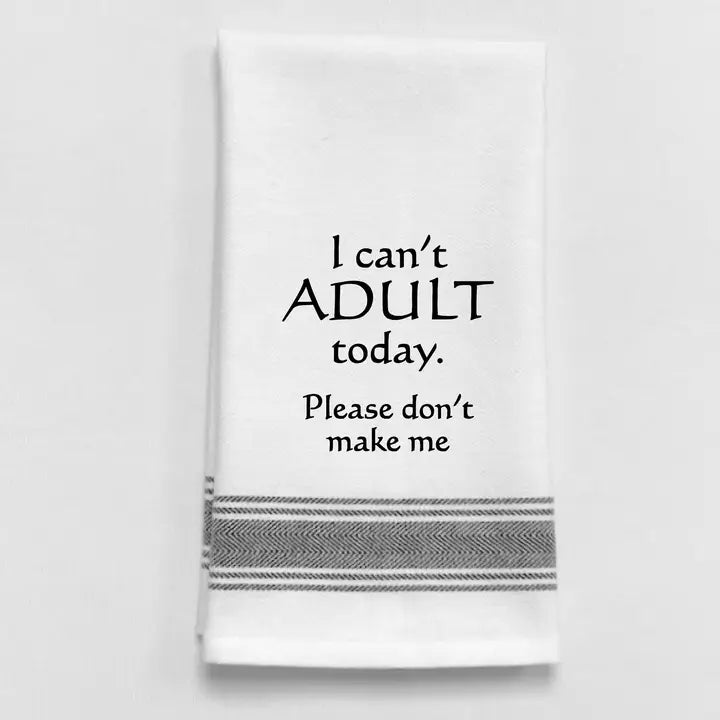 BB-I-296  Towel I can't adult