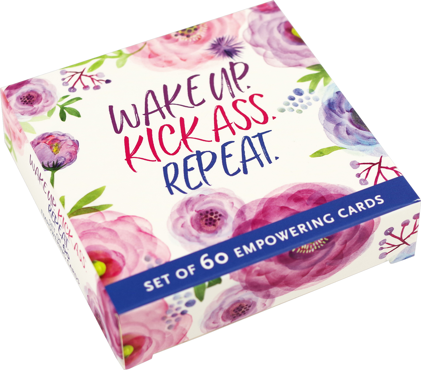 Wake Up, Kick Ass, Repeat Motivational Cards (60 pack)